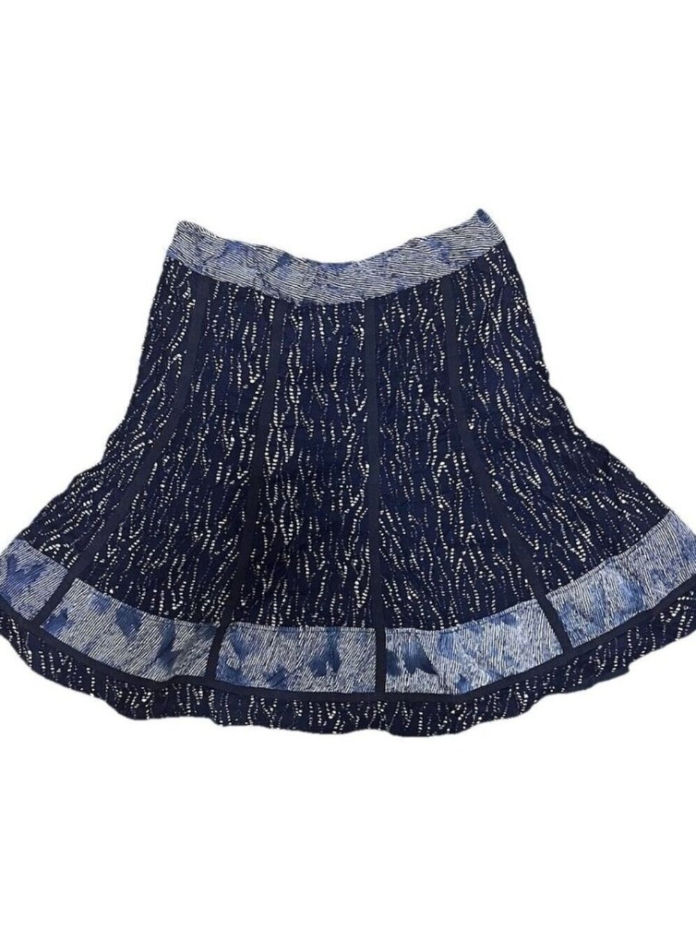 Skirt Women's PM Petite Medium 10-12 Floral Navy DETAILS